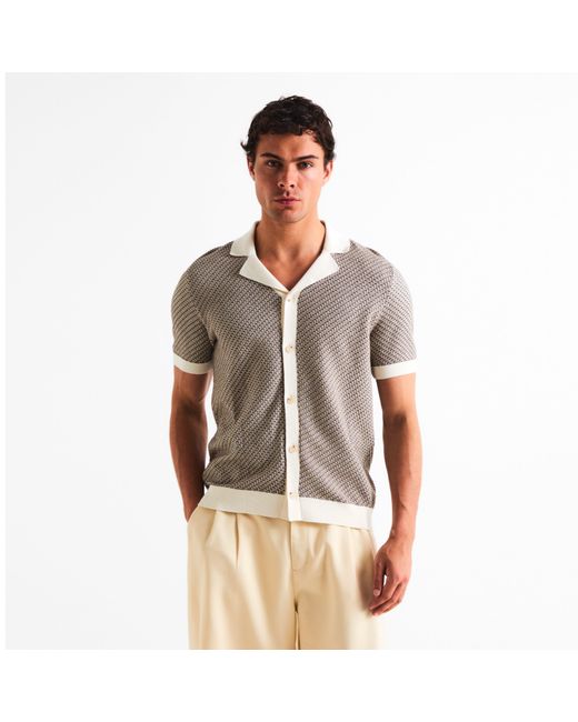 Boss Natural Patterned Short Sleeve Shirt for men