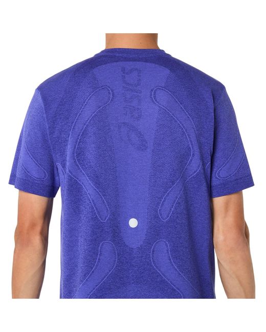 Asics Blue Road Seamless Ss Top Running for men