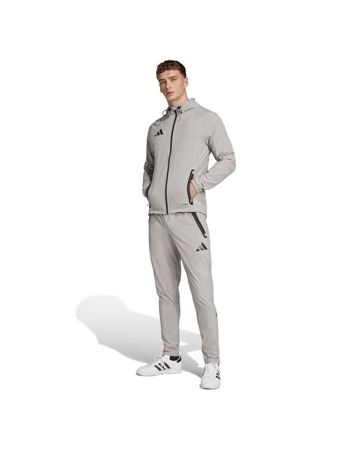 Adidas Gray Tiro 25 Competition Vis Tech Travel Pants for men