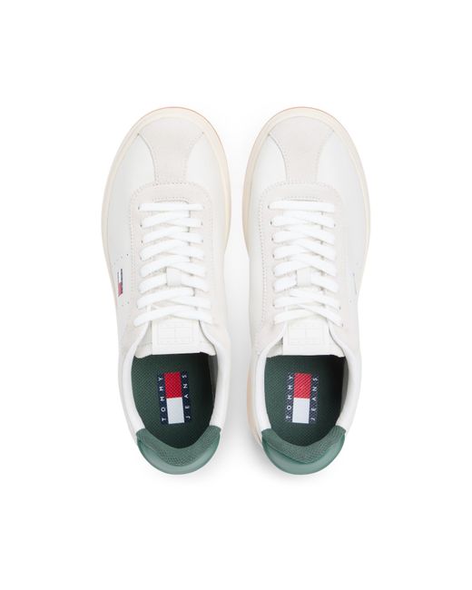 Tommy Hilfiger White Court Trainers for men