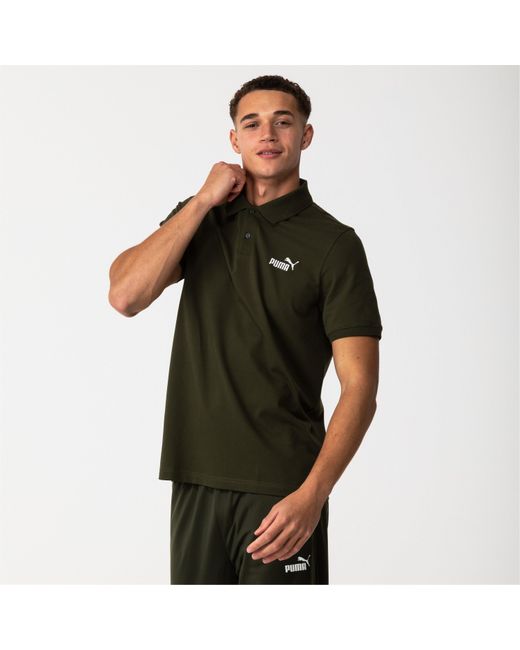 PUMA Green No.1 Pique Short-Sleeve Polo Shirt for men