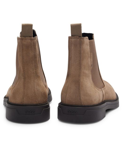 Boss Brown Calev Cheb Chelsea Boots for men