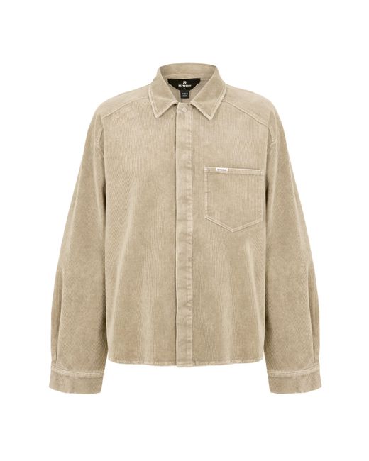 Represent Natural Long Sleeve Plain Shirt for men