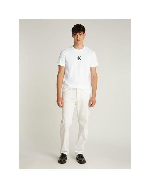 Calvin Klein White Short-Sleeved T-Shirt for men