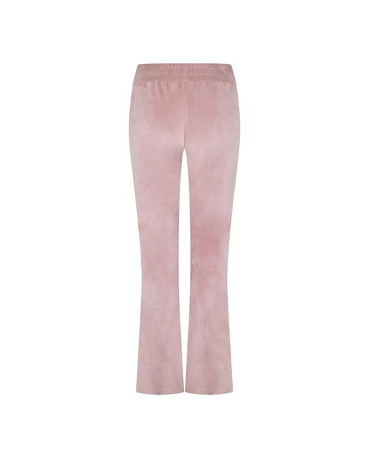 Palm Angels Pink Closed Hem Jersey Jogging Bottoms
