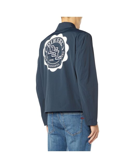 DIESEL Blue Overshirt for men