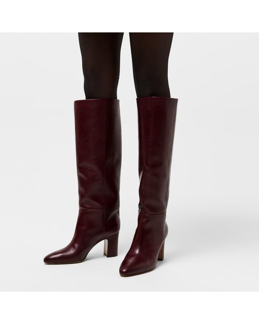 Paris Texas Red Italian Made Knee High Boots