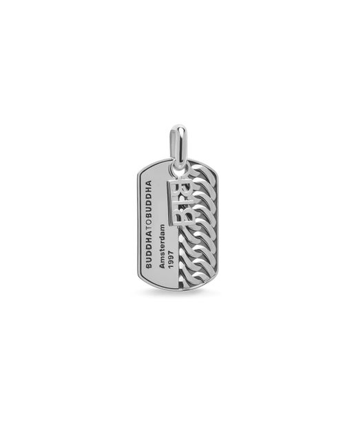 Buddha To Buddha White Chain Army Tag Pendant
