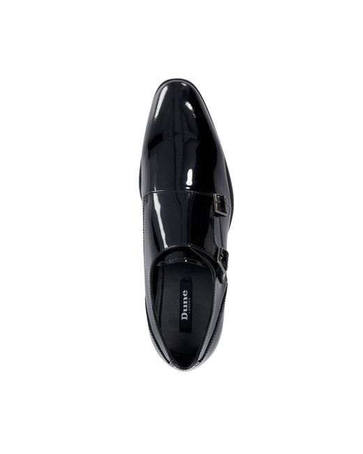 Dune Black Monk Shoes for men