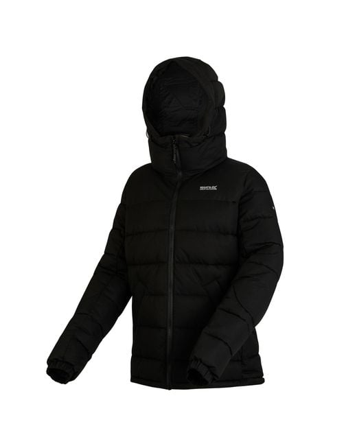 Regatta Black Aldthorn Synthetic Down Insulated Weatherproof Quilted Jacket