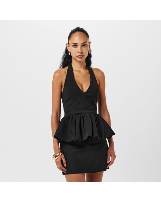 Odd Muse Black The Ultimate Muse Polka Dot Peplum Top