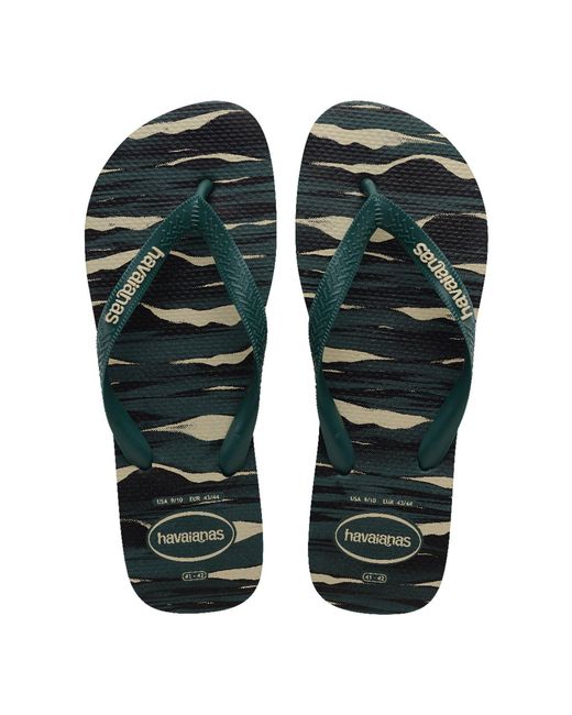 Havaianas Green Camu Flip Flops for men