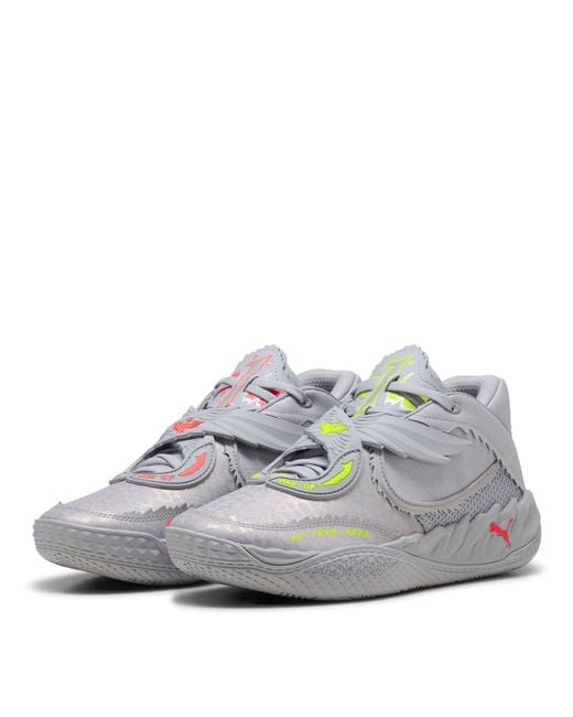 PUMA Gray Mb.05 Metallic Basketball Trainers for men