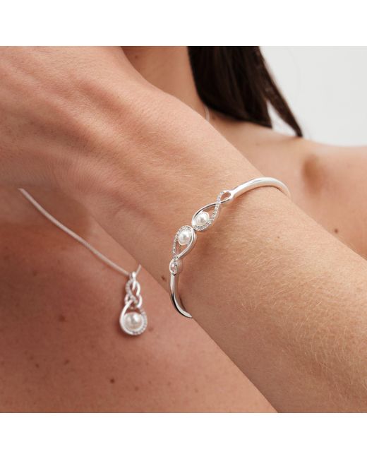 Jon Richard Blue Pearl And Crystal Infinity Trio Set
