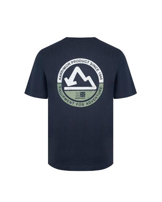 Karrimor Blue Graphic Short-Sleeve Performance T-Shirt for men