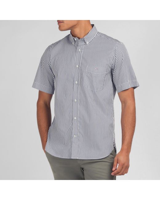 Eden Park Gray Dark Striped Shirt for men