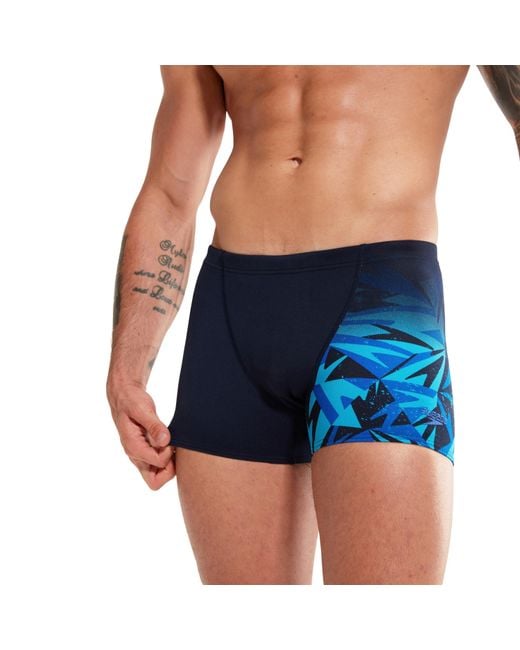 Speedo Blue Hyper Boom V-Cut Aquashort for men