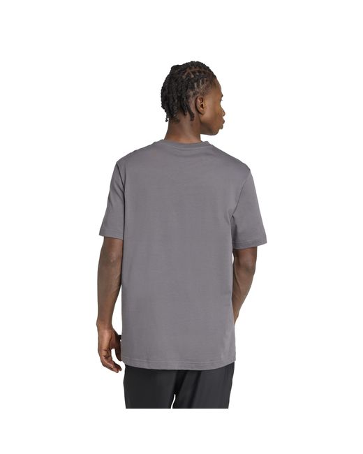 Adidas Gray Graphic Logo T-Shirt for men