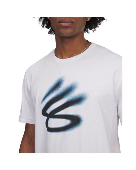 Under Armour White Curry Playable T-Shirt for men