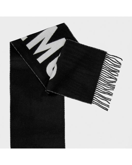 Jacquemus Black Jacquard Wool L'Écharpe Scarf