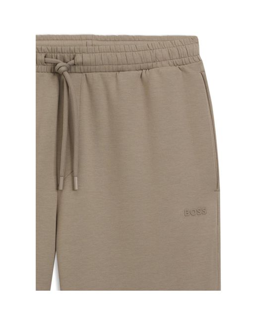Boss Brown Hadiko Joggers With Drawstring Waistband for men