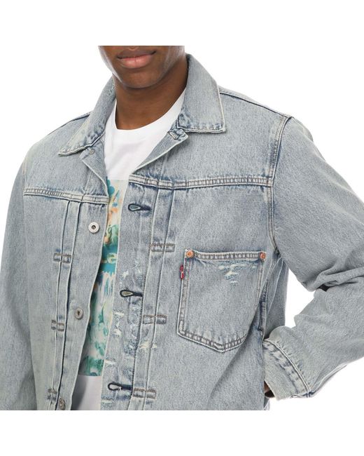Levi's Gray Type I Trucker Z7771 Light Ind Softshell Jacket for men