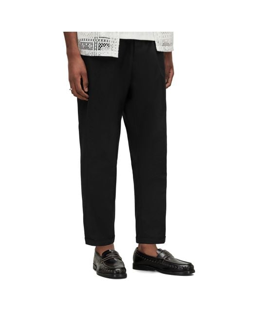 AllSaints Black All Tallis Trouser Sn09 for men