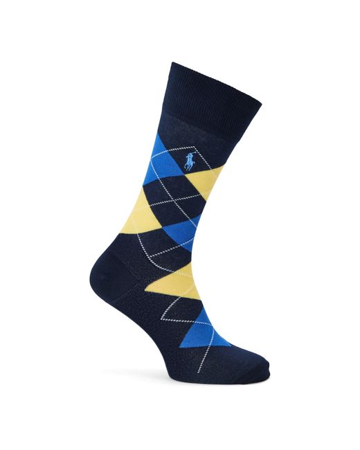 Polo Ralph Lauren Blue 3 Pack Oxford Crew Socks for men