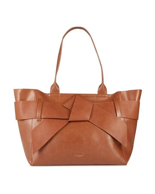 Ted Baker Brown Jimma Bow Tote Bag