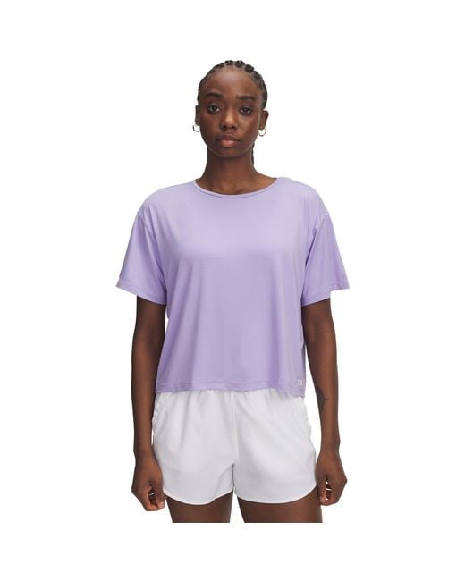 Under Armour Purple Motion Ss Gym Top