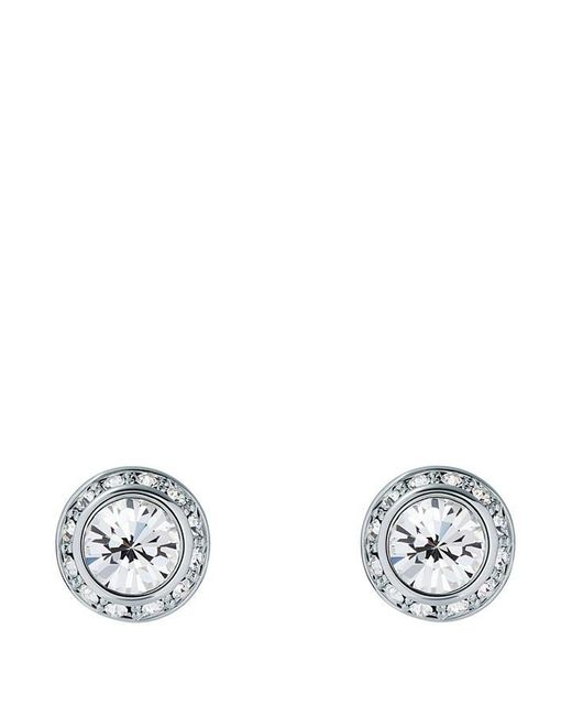 Ted Baker White Ted Crystal Stud Ld00