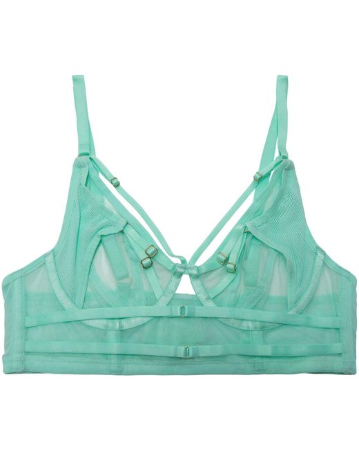Playful Promises Green Eddie Crossover Wrap Bra