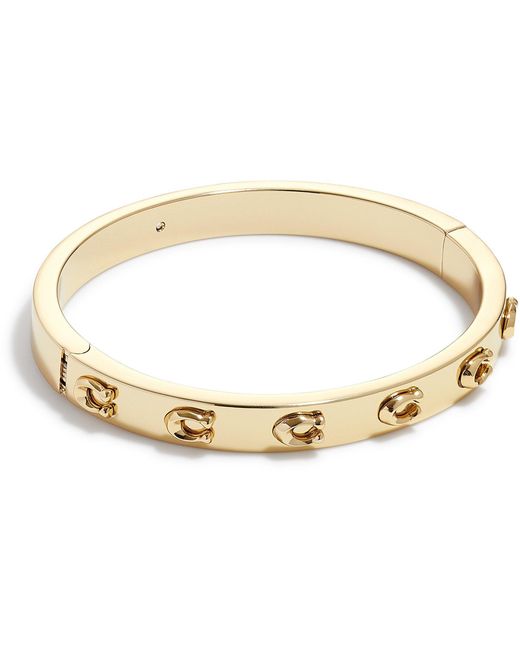 COACH Metallic C Logo Bangle