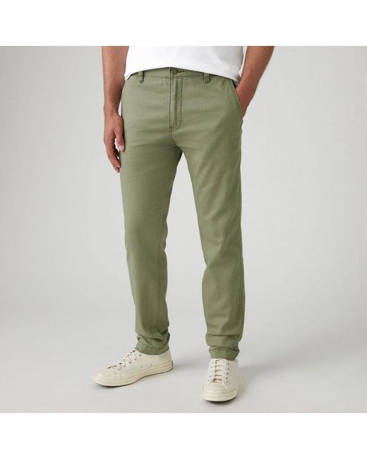 Levi's Green Levi's Karla Textured Slim Chinos for men