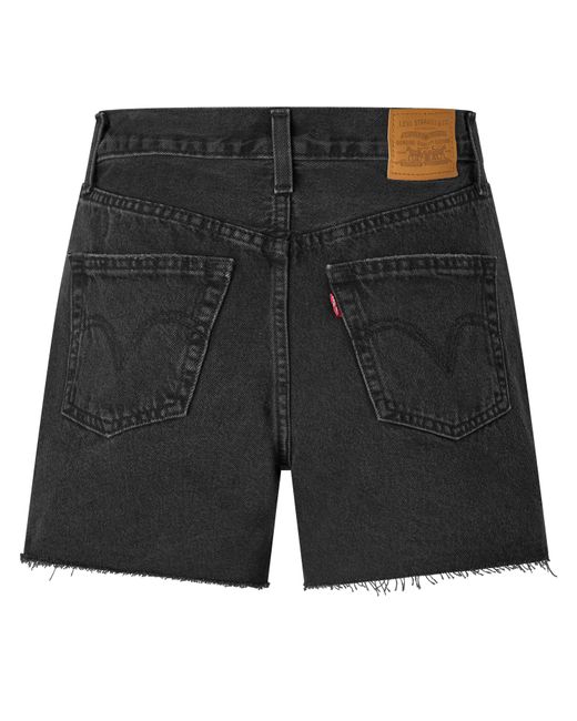 Levi's Black Ribcage Denim Shorts