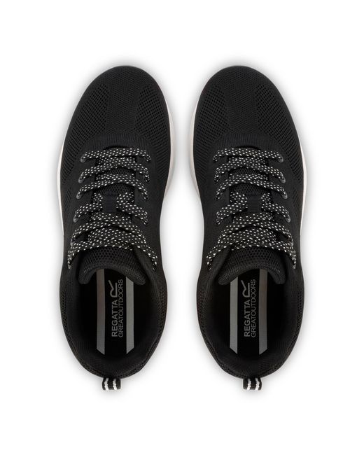 Regatta Black Marine Woven Knit Classic Low-Top Trainers