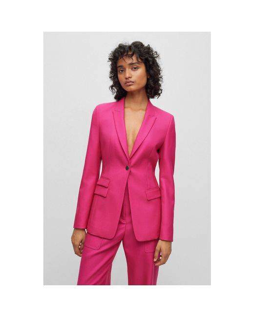 Boss Pink Juicylara2 Suit Jacket