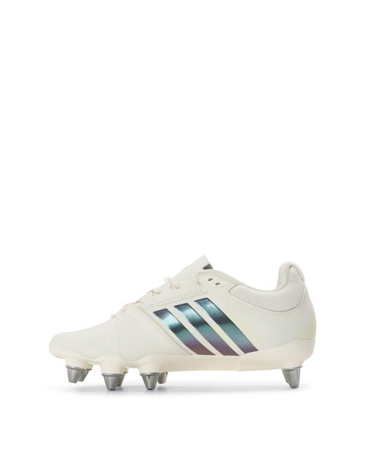 Adidas White Kakari W Soft Ground Rugby Boots