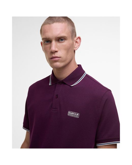 Barbour Purple Evan Polo Shirt for men
