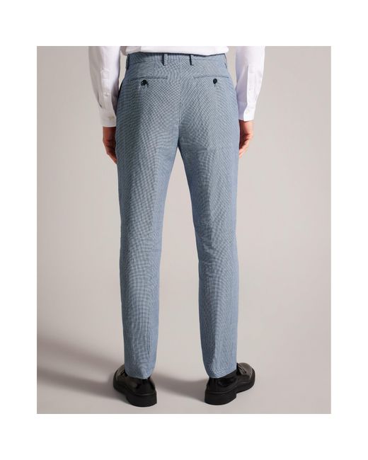 Ted Baker Blue Scopet Trousers for men