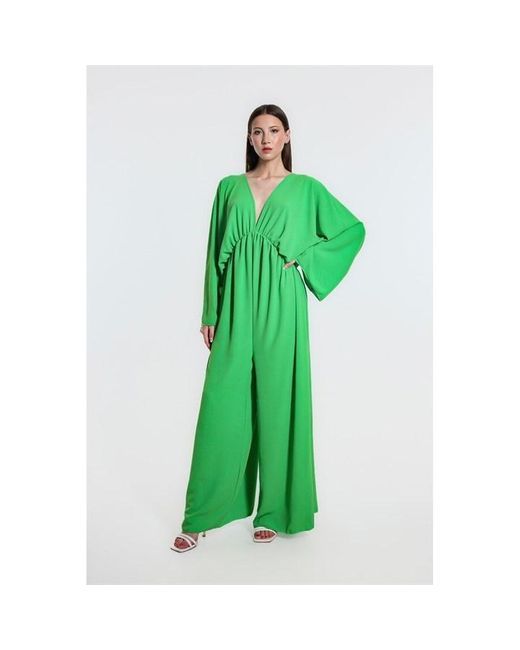 Be You Green Wide Leg Jumpsuit