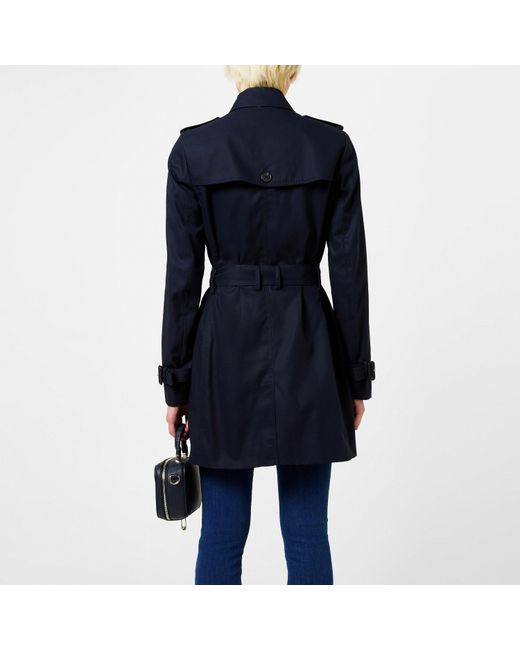 Tommy Hilfiger Blue Heritage Single Breasted Trench Coat
