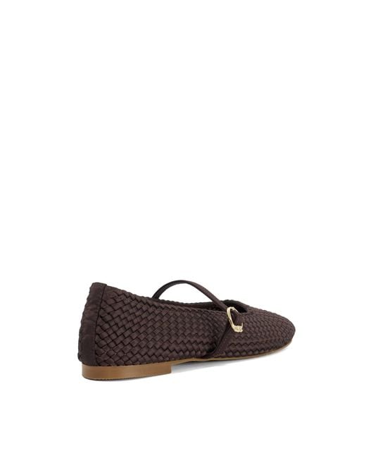 Dune Brown Hosta Ballet Pumps