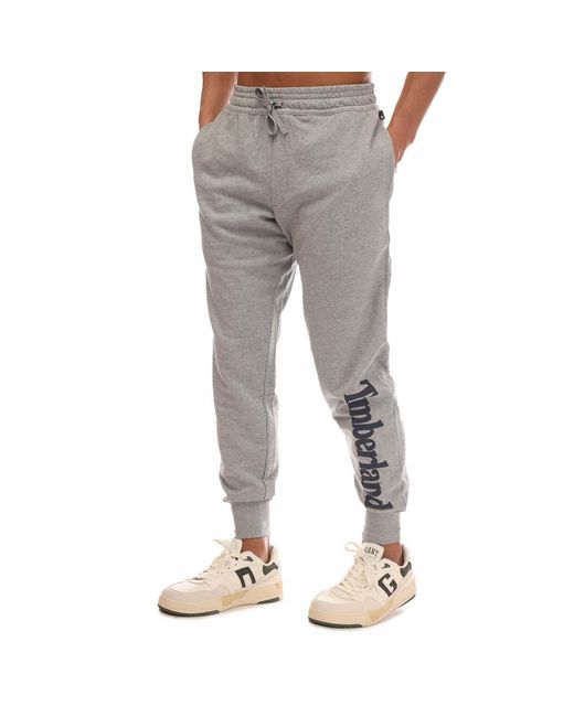 Timberland Gray Northwood Logo Sweatpants for men