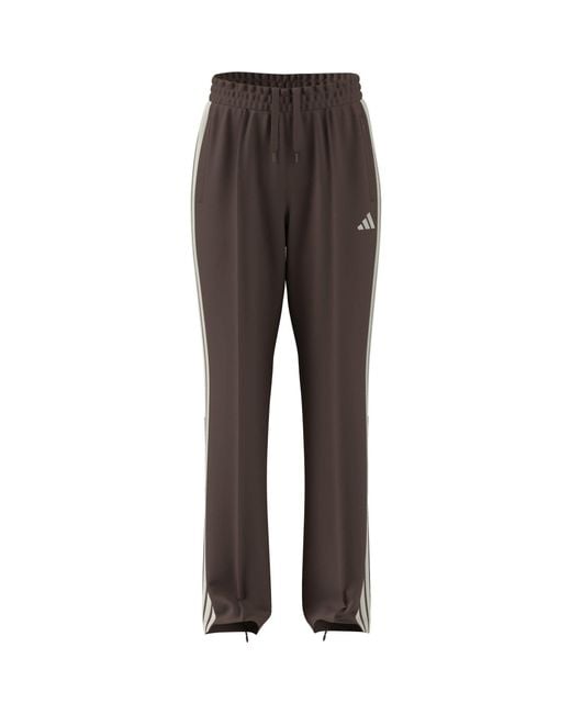 Adidas Gray Stadium 3-Stripes Track Pant