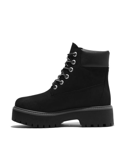 Timberland Black Stone Street Premium Platform Boot