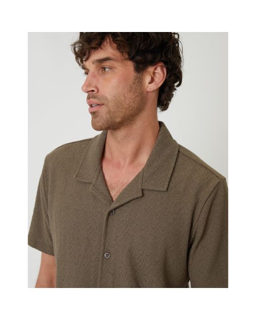 Threadbare Gray Selkirk Short-Sleeve Shirt for men
