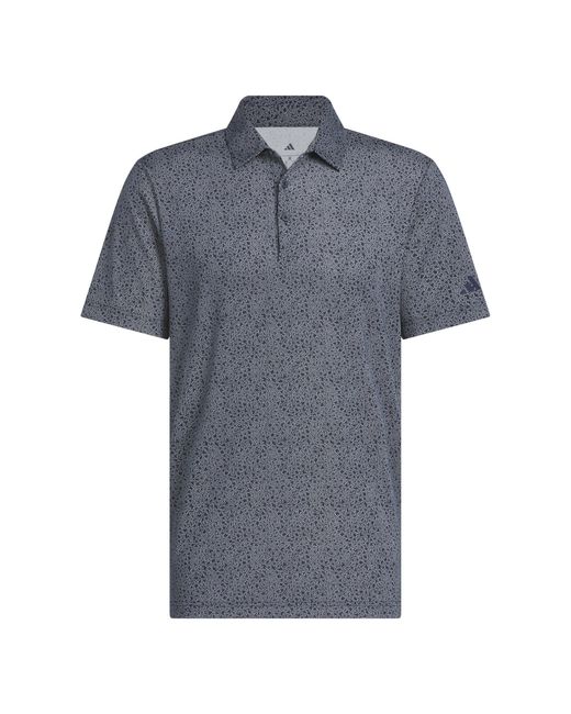 Adidas Gray Short-Sleeve Performance Polo Shirt for men