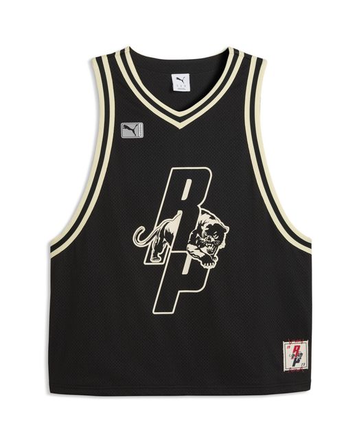 PUMA X REPRESENT Black Bb Jersey Strappy Muscle Vest for men