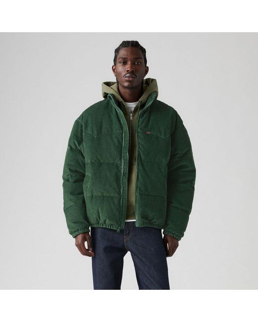 Levi's Green Medium Puffer Jacket for men